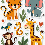 Animals & Wildlife - Sticker Sheet v47
